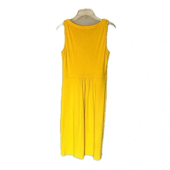 BODEN SOFT COTTON BLEND JERSEY YELLOW SIENNA DRESS 10L - Picture 3 of 7